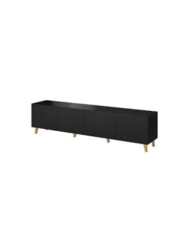 Cama MEBLE Cama RTV cabinet PAFOS 200x40x52 Black matt