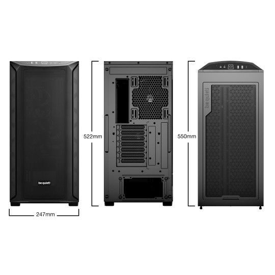 be quiet! Shadow Base 800 Black Midi Tower Svart