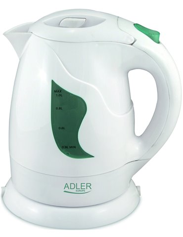 Adler AD 08 w vattenkokare 1 l 850 W Vit