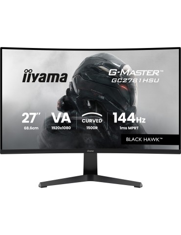 iiyama G-MASTER GC2781HSU-B1 platta pc-skärmar 68,6 cm (27") 1920 x 1080 pixlar Full HD LCD Svart