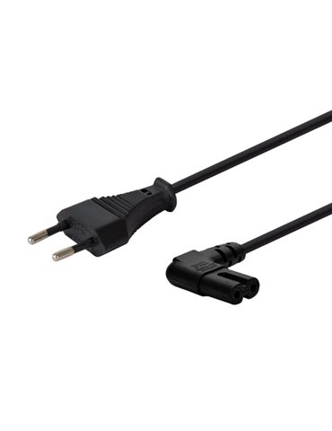 Savio CL-144 Power cable Black 3 m angled Svart