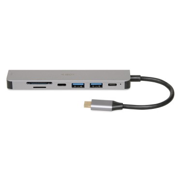 iBOX IUH3SL4K notebook dock/port replicator USB 3.2 Gen 1 (3.1 Gen 1) Type-C Power Delivery 100W Silver