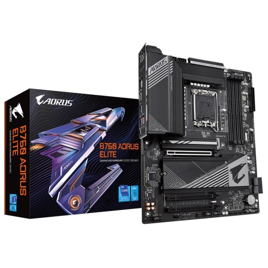 Gigabyte B760 AORUS ELITE moderkort Intel B760 Express LGA 1700 ATX Gigabyte B760 AORUS ELITE moderkort Intel B760 Express LGA 1700 ATX