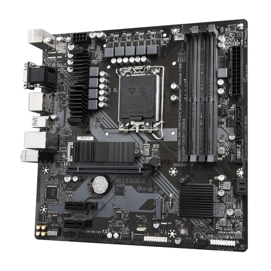 Gigabyte B760M DS3H DDR4 moderkort Intel B760 LGA 1700 micro ATX