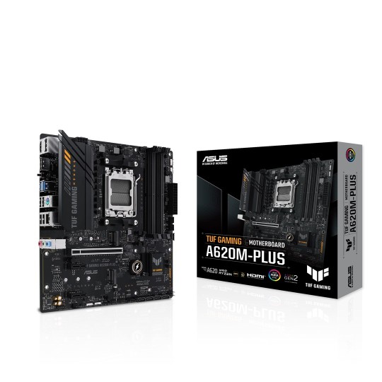 ASUS TUF GAMING A620M-PLUS AMD A620 AM5-sockel micro ATX