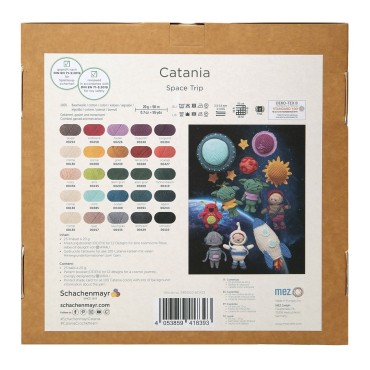 mez crafts Crochet kit (25 colours) Catania Space Trip DE/EN