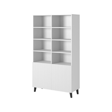 Cama MEBLE Shelving unit PAFOS 100x40x176.5 cm white matt