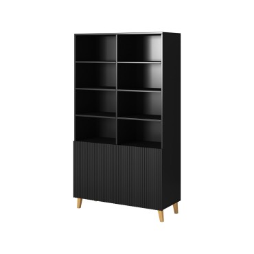 Cama MEBLE PAFOS bookcase 100x40x176.5 cm matte black