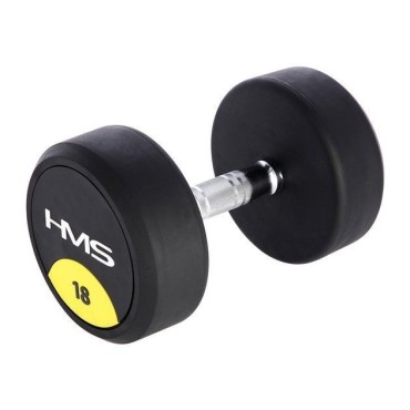 HMS Fitness Rubberised dumbbell 18kg HMS HG PRO 18