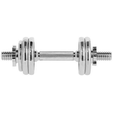 HMS Fitness Chrome barbells in a case HMS STC15 (2 x 7.5 kg)