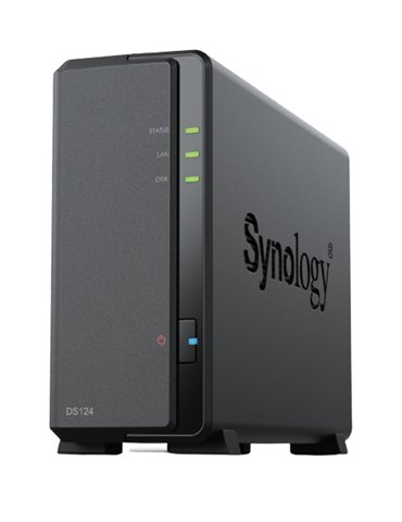 Synology DiskStation DS124 NAS- & lagringsservrar Skrivbord Nätverksansluten (Ethernet) Svart RTD1619B