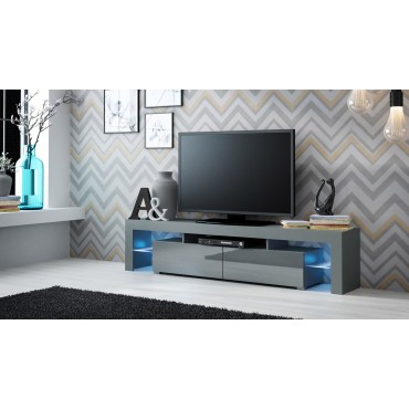 Cama MEBLE RTV SOLO cabinet 200x45x35 grey/gloss grey