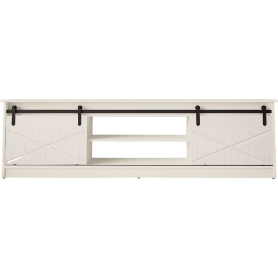 Cama MEBLE RTV GRANERO cabinet 200x56.7x35 white/gloss white Cama MEBLE RTV GRANERO cabinet 200x56.7x35 white/gloss white
