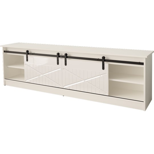 Cama MEBLE RTV GRANERO cabinet 200x56.7x35 white/gloss white