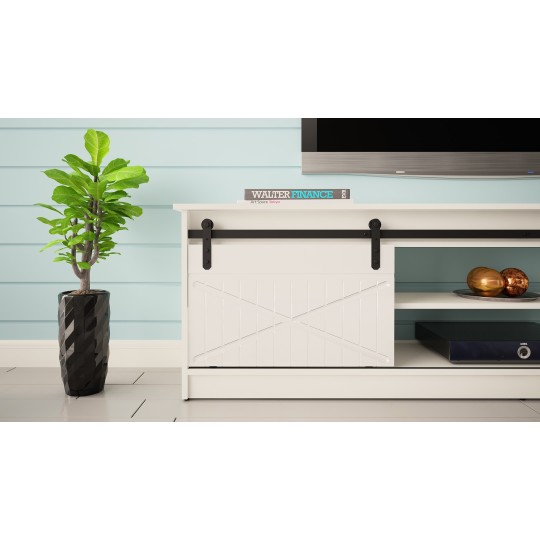 Cama MEBLE RTV GRANERO cabinet 200x56.7x35 white/gloss white