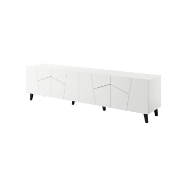 Cama MEBLE RTV cabinet ETNA 200x42x52 white matt