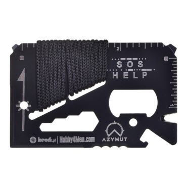 AZYMUT Multitool AZYMUT TOOL CARD multifunctional card - 13 tools + case 85/53 mm (H-O200930TC)