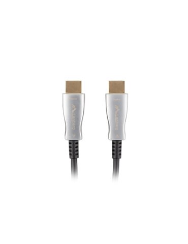 Lanberg CA-HDMI-20FB-0500-BK HDMI-kabel 50 m HDMI Typ A (standard) Svart, Silver