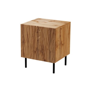 Cama MEBLE Bedside table 2 pcs. JUNGLE 53.5x40.5x44 oak wotant + black legs