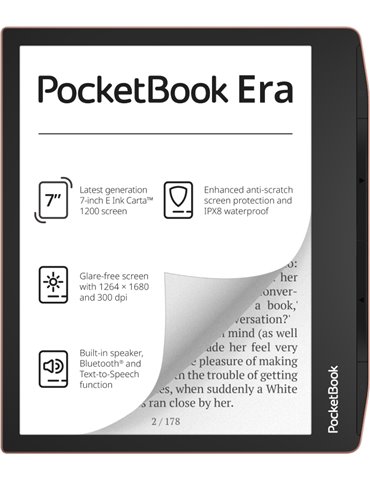 PocketBook 700 Era Copper e-bokläsare Pekskärm 64 GB Svart, Koppar