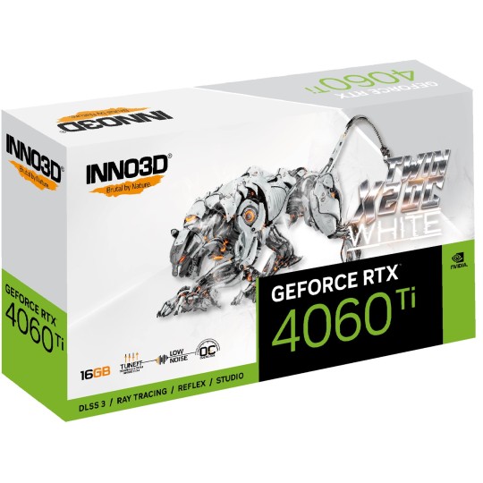 Inno3D N406T2-16D6X-178055W grafikkort NVIDIA GeForce RTX 4060 Ti 16 GB GDDR6