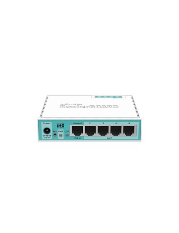 Mikrotik RB750GR3 kabelansluten router Gigabit Ethernet Turkos, Vit
