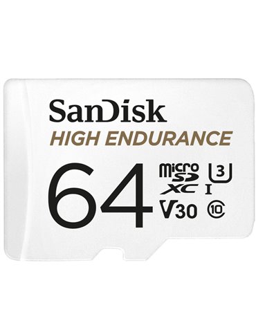 SanDisk High Endurance 64 GB MicroSDXC UHS-I Klass 10