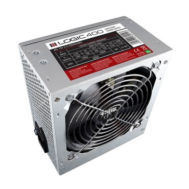 MODECOM Logic 400 power supply unit 400 W 20+4 pin ATX ATX Stainless steel