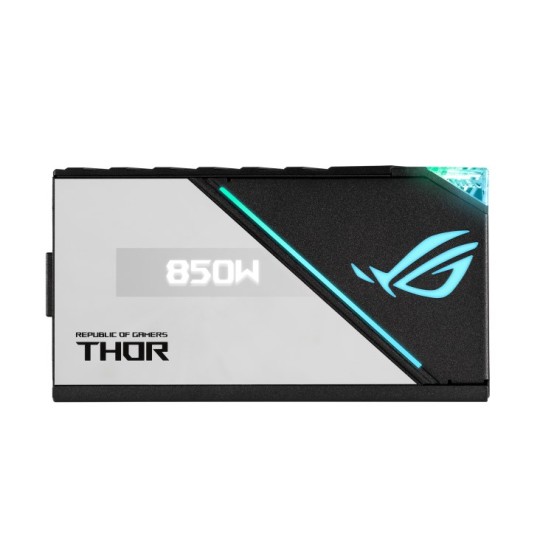 ASUS ROG THOR 850W Platinum II strömförsörjningsenheter 20+4 pin ATX Svart, Blå, Grå
