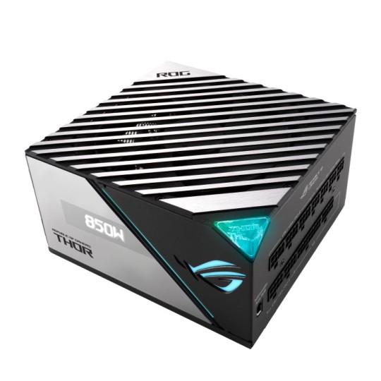 ASUS ROG THOR 850W Platinum II strömförsörjningsenheter 20+4 pin ATX Svart, Blå, Grå