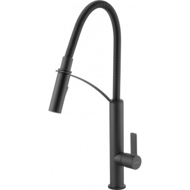 KITCHEN MIXER WITH PULL-OUT SPRAY DEANTE BLACK GERBERA