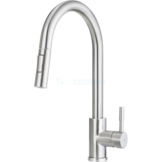 KITCHEN MIXER WITH PULL-OUT SPRAY DEANTE TWO FLOWS BRUSHED STEEL LIMA KITCHEN MIXER WITH PULL-OUT SPRAY DEANTE TWO FLOWS BRUSHED STEEL LIMA