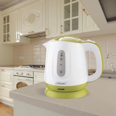 Feel-Maestro MR013 green electric kettle 1 L 1100 W Green  White