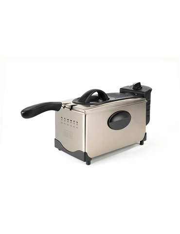 Black & Decker Deep Fryer 3L Brushed