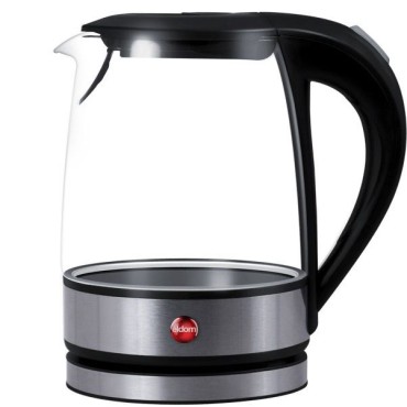 ELDOM C410 LITEA electric kettle 1.2 L 1500 W Black  Transparent