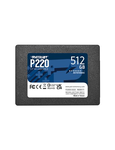Patriot Memory P220 512GB 2.5" Serial ATA III