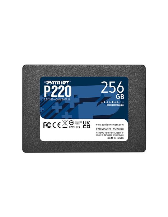 Patriot Memory P220 256GB 2.5" Serial ATA III Patriot Memory P220 256GB 2.5" Serial ATA III