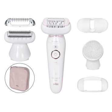 BRAUN Silk-epil 9 Flex 9030 epilator 40 tweezers White  Gold