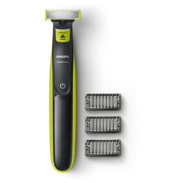 Philips OneBlade QP2520/20 beard trimmer Battery 3 5 mm Wet & Dry Charcoal  Lime