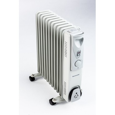 Ravanson OH-11 electric space heater Oil electric space heater Indoor White  Silver 2500 W
