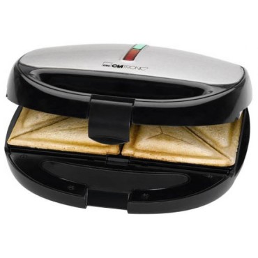 Clatronic ST/WA 3670 sandwich maker 800 W Black  Stainless steel