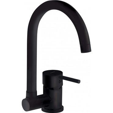 Deante KITCHEN MIXER WITH FOLDING SPOUT DEANTE BLACK ASTER