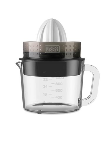 Black & Decker Citruspress 1L Brushed 30w