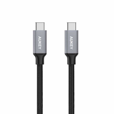 AUKEY CB-CD5 USB cable 1 m USB 2.0 USB C Black  Grey