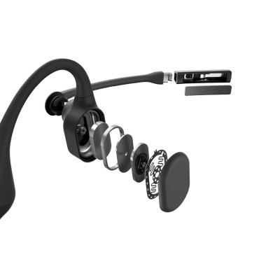 SHOKZ OpenComm UC - Black Headset Wireless Ear-hook Office/Call center Bluetooth