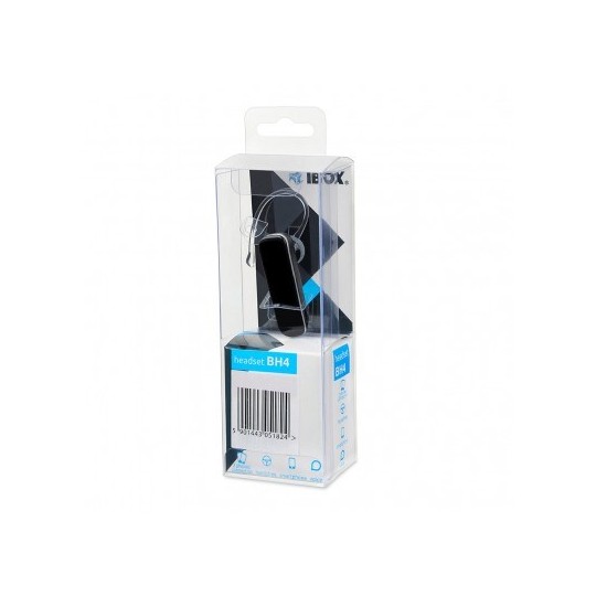 iBox BH4 Headset Wireless Ear-hook In-ear Calls/Music Black