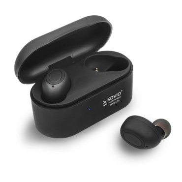 Savio TWS-04 Wireless Bluetooth Earphones Black Graphite