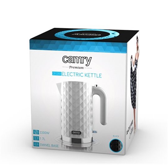 Adler Camry CR 1269w electric kettle 1.7 L White 2200 W