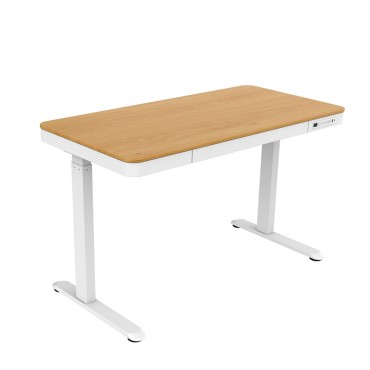 Tuckano Electric height adjustable desk ET119W-C white/oak