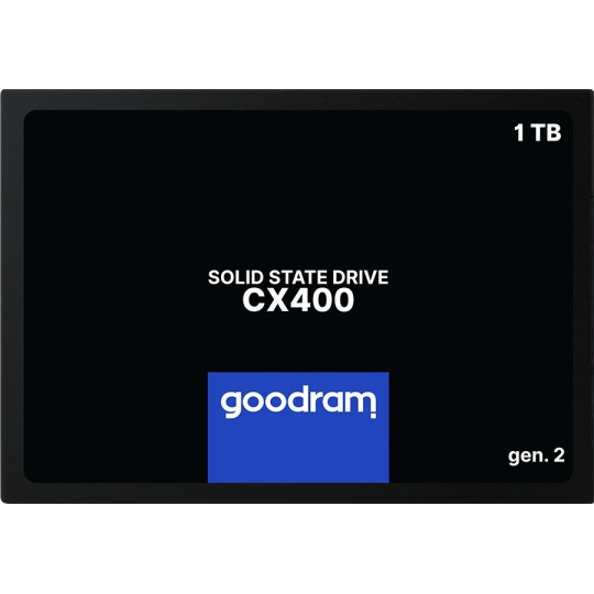 Goodram CX400 gen.2 2.5 1024 GB Serial ATA III 3D TLC NAND Goodram CX400 gen.2 2.5 1024 GB Serial ATA III 3D TLC NAND